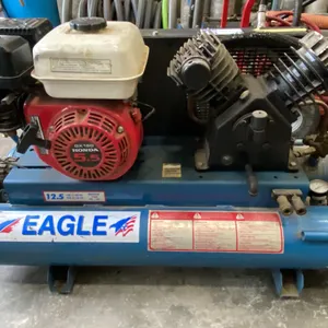 EAGLE 150 MAX PSI DUAL TANK CONTRACTORS MOBILE GAS POWERED AIR COMPRESSOR WITH HONDA GX160 5.5HP