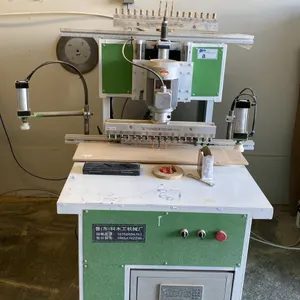 HEAVY DUTY INDUSTRIAL WOODWORKING 17 HEAD HINGE BORING AND DRILLING MACHINE