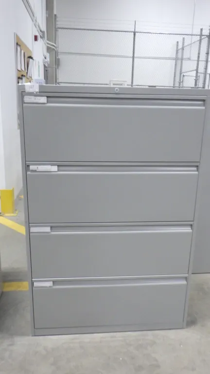 Metal Filing Cabinet 54.5"T x 36"W x 18"D ***HEAVY, No Locking Key***