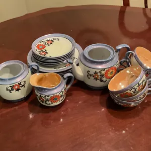 Vintage Made in Japan Floral Tea & Snack Set