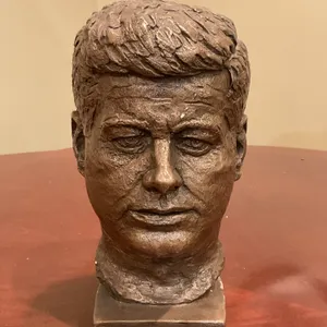 John F. Kennedy Bronze-Tone Portrait Bust