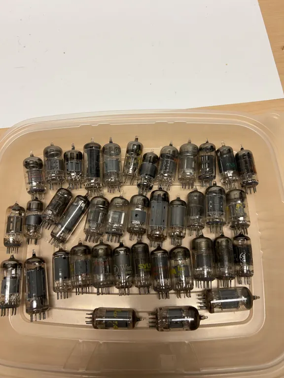 Over 30 Assorted Vintage USA-Made Vacuum Tubes by Sylvania, RCA, Westinghouse, GE and More