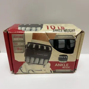 Fitness Gear Adjustable 10 LB Ankle Weight, Single Unit, New in Damaged Box, One Size Fits Most, Dic