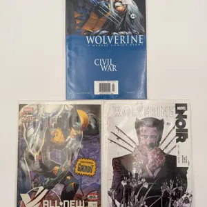 Wolverine Marvel Comics 3 pack of Books X-Men