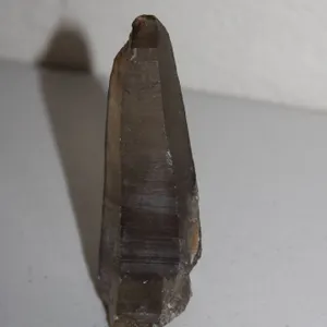 Natural Smoky Quartz Crystal Point Specimen with Distinct Termination and Raw Base, Rough Gemstone M