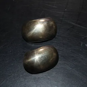 Marked Sterling Silver Clip-On Earrings Featuring Bold Domed Shape with Smooth Finish Surface