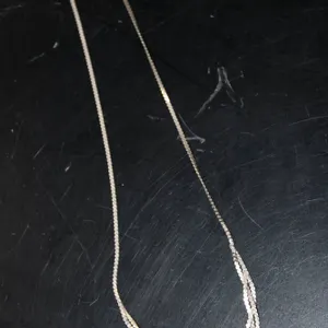 Marked Silver .925 Twisted Double Strand Chain Necklace with Spring Ring Clasp and Polished Finish A