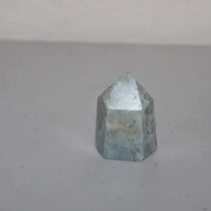 Aquamarine Crystal Point with Natural Faceted Termination and Blue-Green Coloring, Mineral Specimen