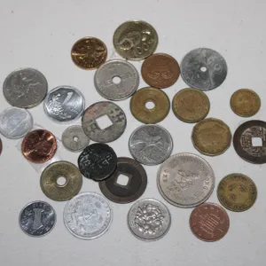 World Coins Featuring Hong Kong 1950 One Dollar, Coinage With Square Holes, And Varied Denominations