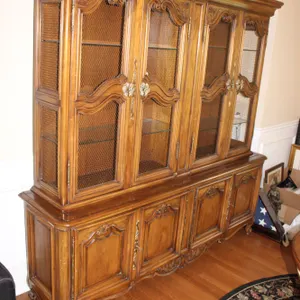 French Provincial China Cabinet