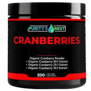 Purity's Best Cranberries dietary supplement capsules. New Sealed/Unopened