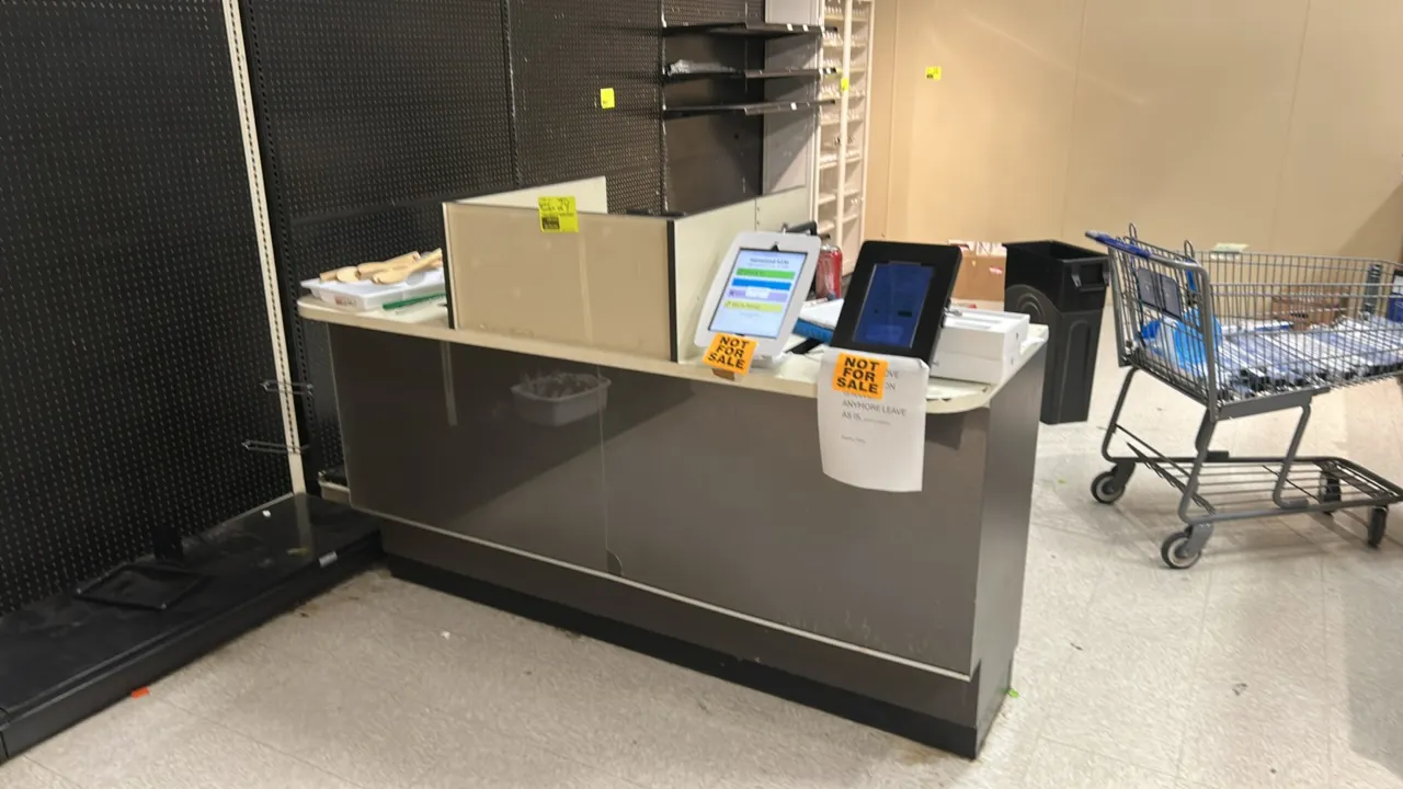 Laminate service counter package. Includes (1) 6'L service counter and (1) 16'L customer service counter. Features laminate countertops, built-in stor