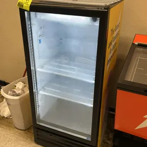 2020 IDW G-10-N-3-3-4-B-5 self-contained single-door glass merchandiser beverage cooler. Features LED interior lighting, 9.3 cu. ft. capacity, and adj