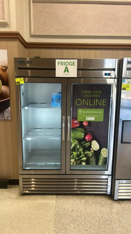 True T-49G-HC~FGD01 self-contained 2-door reach-in refrigerator. Features stainless steel construction, double glass doors, interior LED lighting, dig