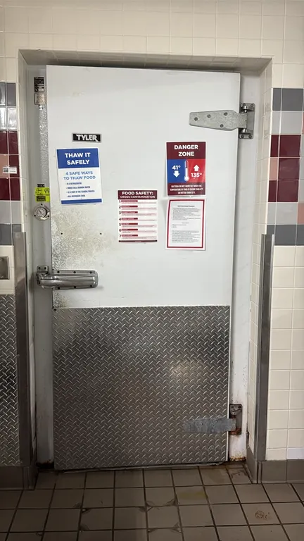 Tyler 3-room walk-in cooler, freezer, and prep room combo. Features foam insulated panels, evaporator coils, lighting, walk-in doors, double swing doo