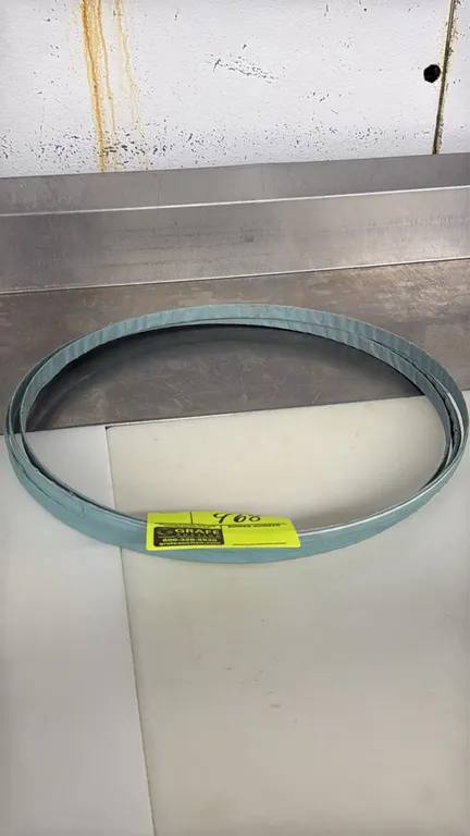 Meat bandsaw blades. Coiled replacement blades with protective tooth wrap.