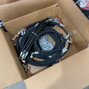 BOX OF UNUSED MIVA HYDRAULIC HOSES TO FIT 1-3 TON EXCAVATOR