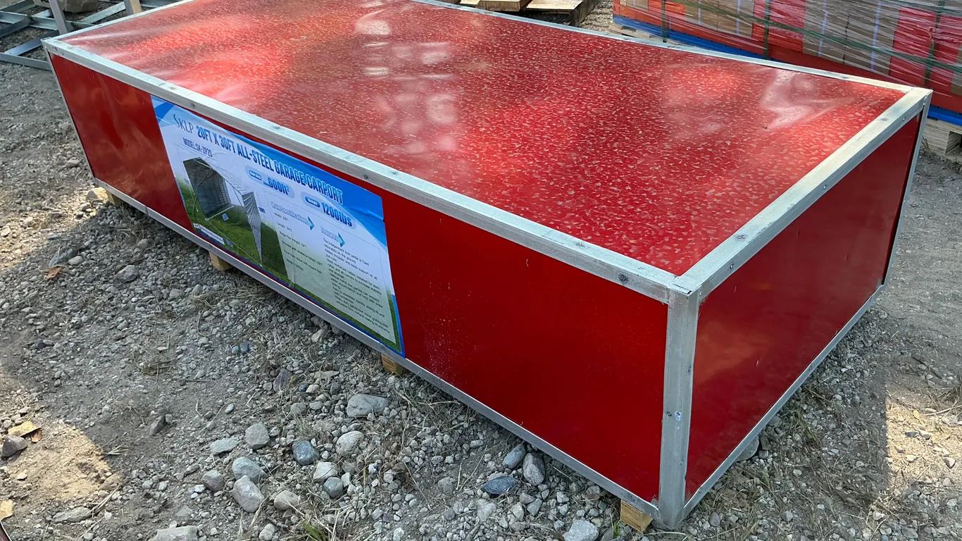 UNUSED 2026 SKLP SK-ZP20 20’ X 30’ ALL-STEEL GARAGE CARPORT