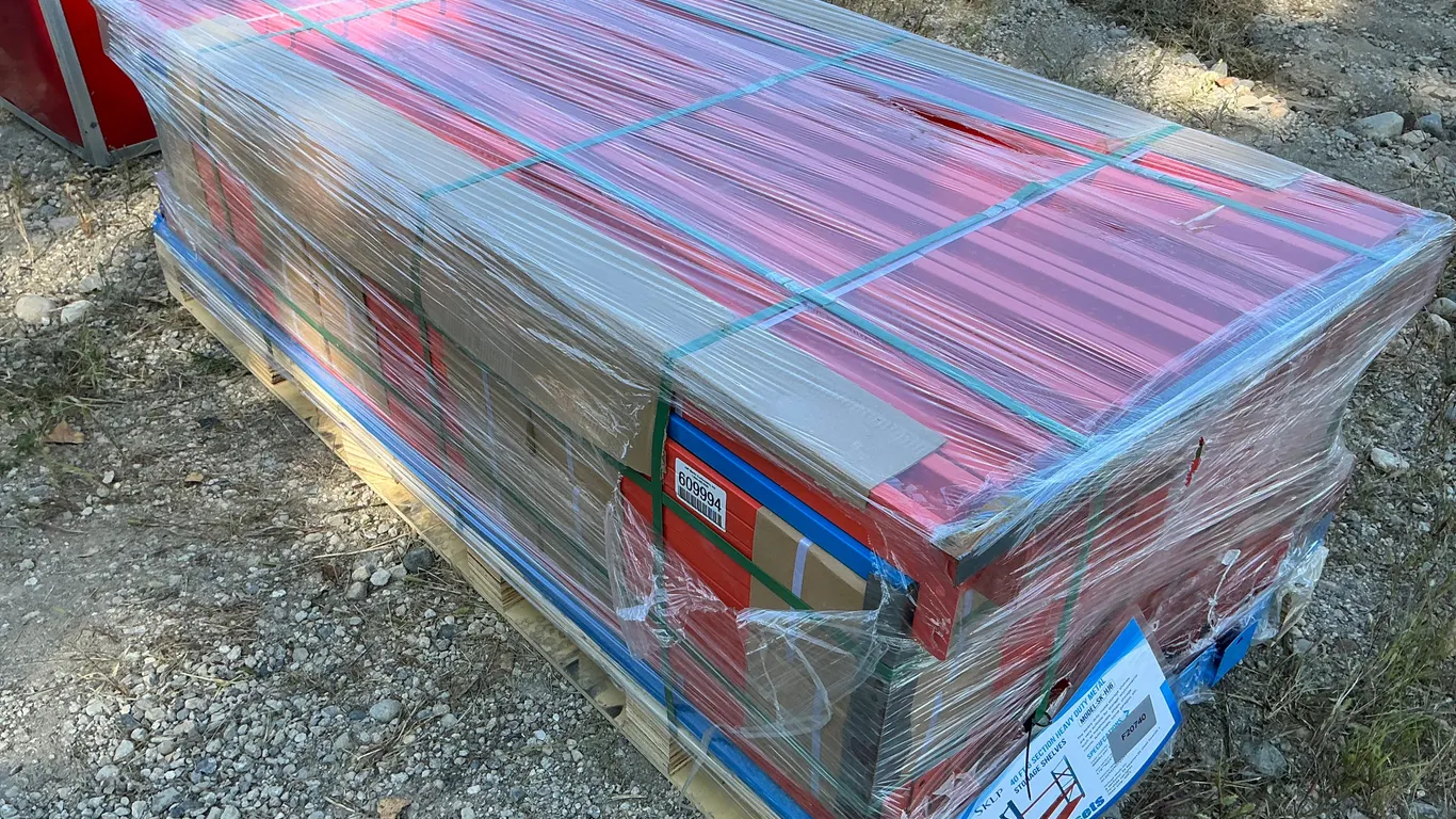 SKLP SK-HJ6 40’ - 6 SECTION METAL STORAGE SHELVES