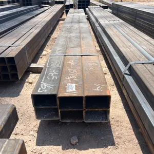 6 PCS @ 16 FT HOT ROLLED .25 IN. X 4 IN. X 6 IN. RECTANGULAR TUBING