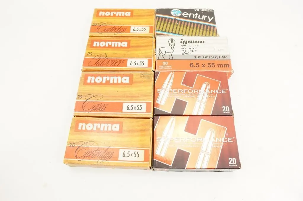 MIXED BRANDS 160 RDS 6.5X55 SWISS