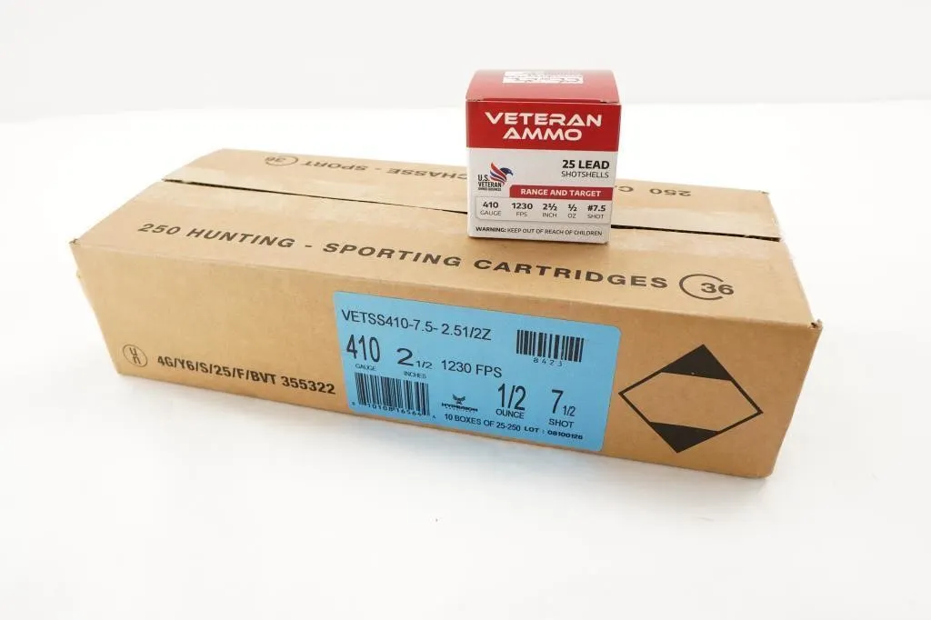 Veteran Ammo 250 Round Case .410 GA