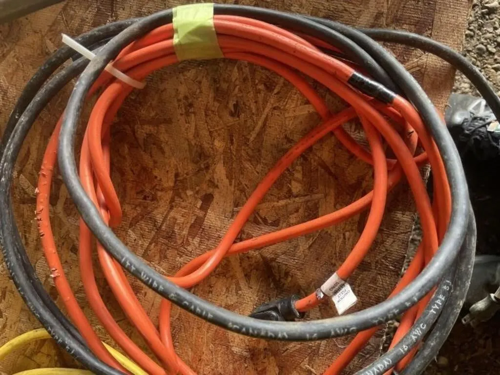 Two short extension cords.