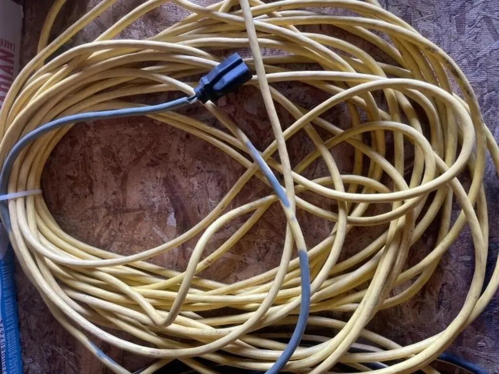Length of extension cord.