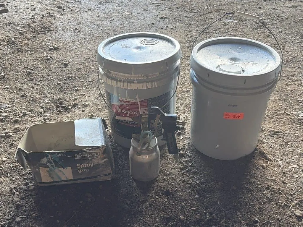 Partial/Full Buckets of Paint w/ Sprayer