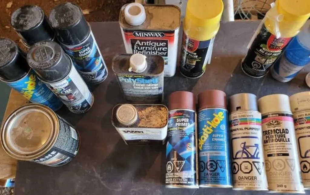 Assorted Spray Paints & Foams , Furniture