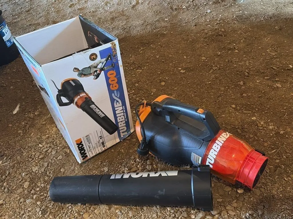 WORX WG520 Turbine 600 Corded Electric Leaf Blower