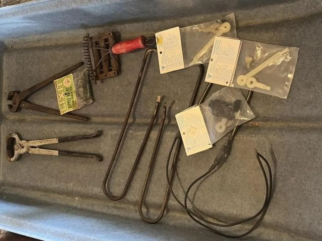 Vintage Hoof Clippers, Brush & more
