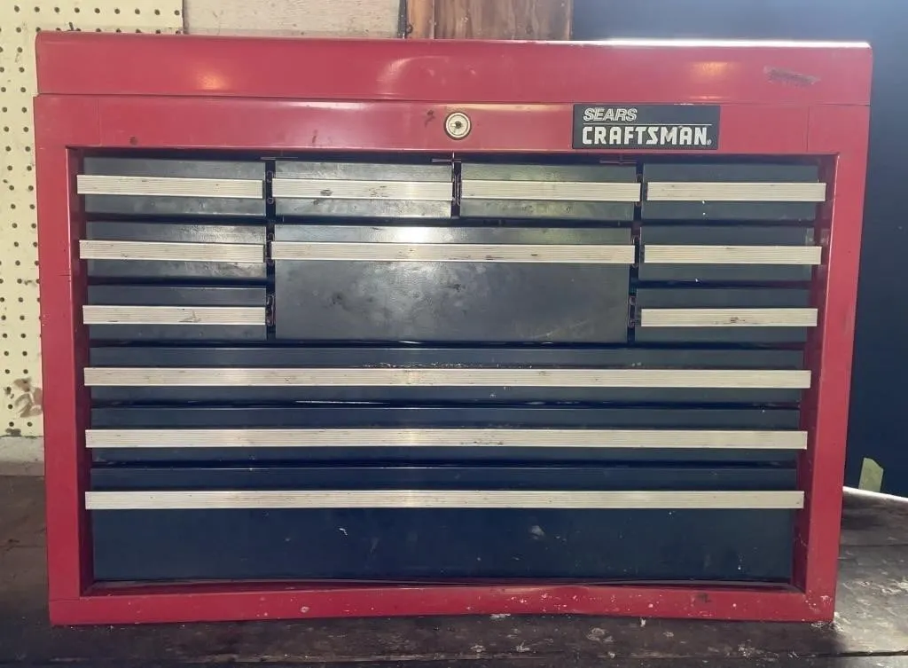 Vintage Sears Craftsman 12-drawer heavy-duty top