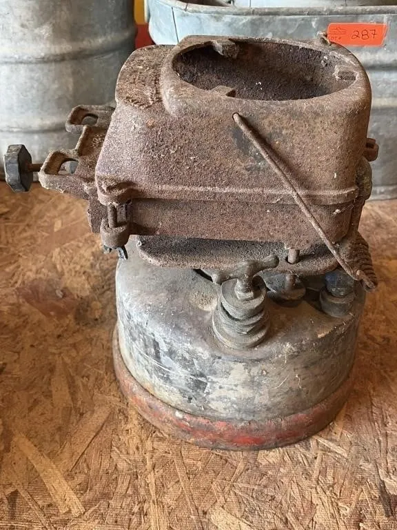 Vintage plumber�s furnace or smelting pot stove