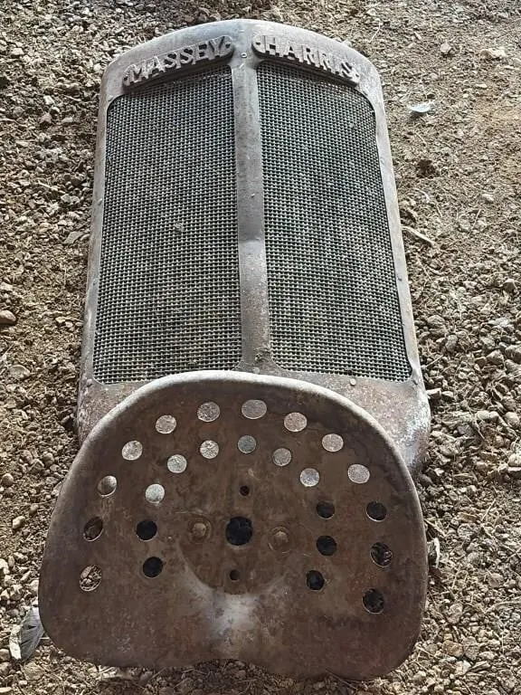 Massey Harris Tractor Grill with Seat - Vintage
