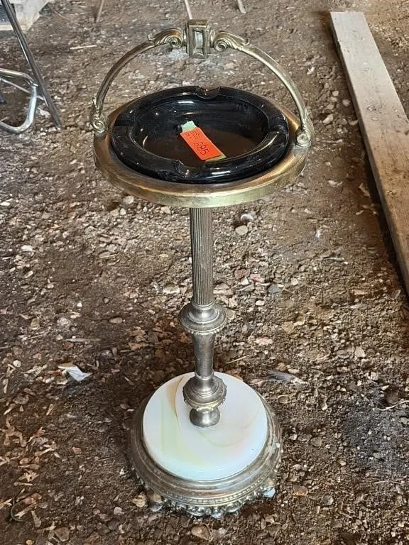 vintage floor-standing ashtray smoking stand