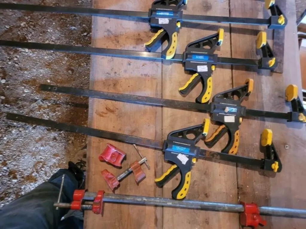 Framing Square , 2 Ratcheting Bar Clamp 36" 2