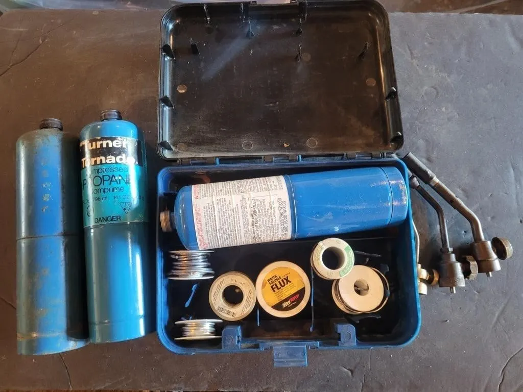 Mag Torch Pipe Soldering Set with 3 Bottles T