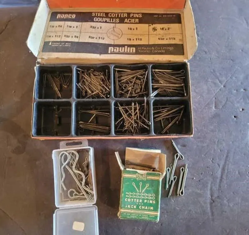 Collection of Steel Cotter Pins, Hair Pins