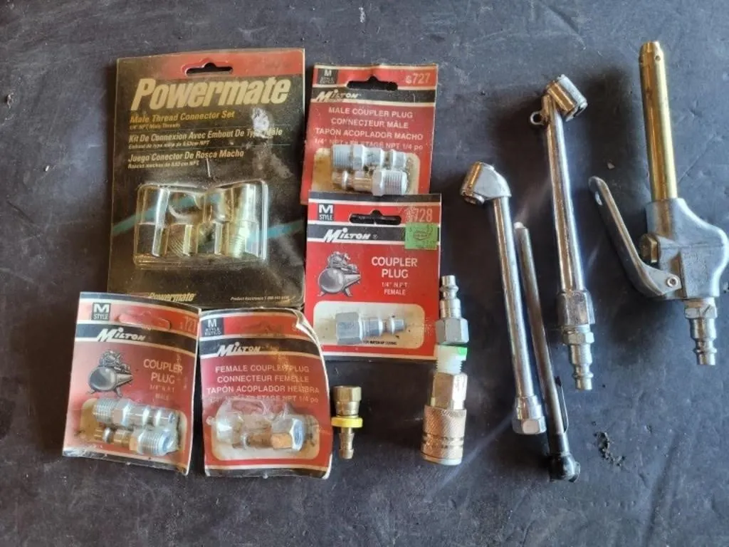 Assorted Air Line Fittings,Testers Couplers &