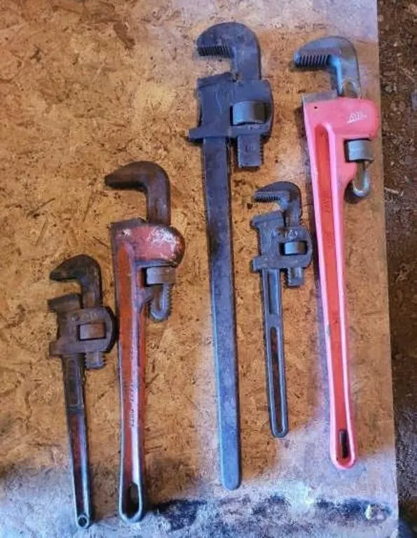 Assorted Pipe Wrenches