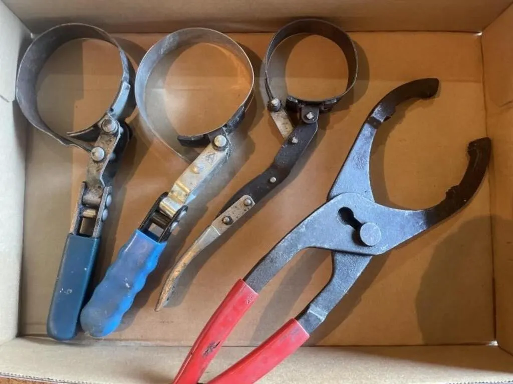 Four oil filter wrenches.