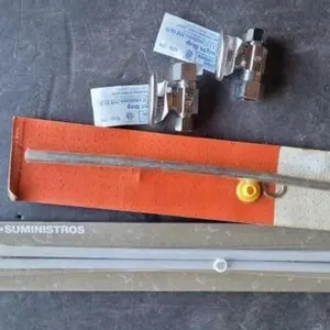 2 Plastic Supply Lines 3/8",1 Supply Line 1/2" ,