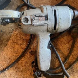 Vintage Black and Decker 1/2-inch electric drill.