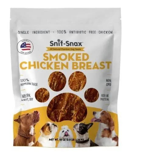 Snif-Snax Smoked Chicken Breast Dog Treats 3lb Bag