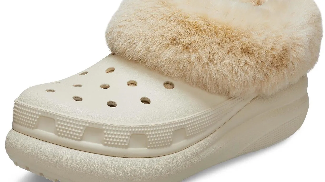 Crocs Classic Furever Crush Lined Clogs Bone 8M10W