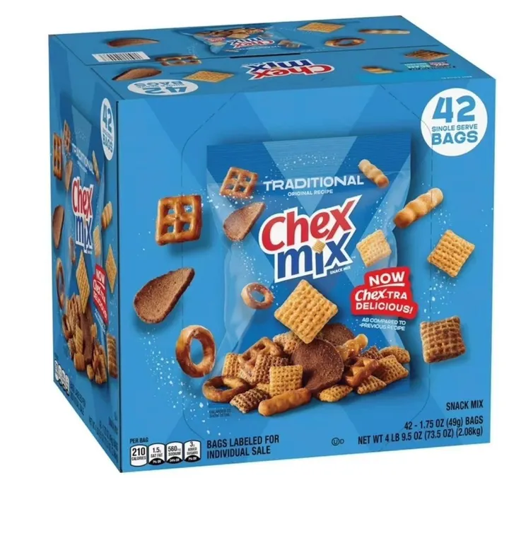 Chex Mix Traditional Snack Mix 1.75oz 42ct