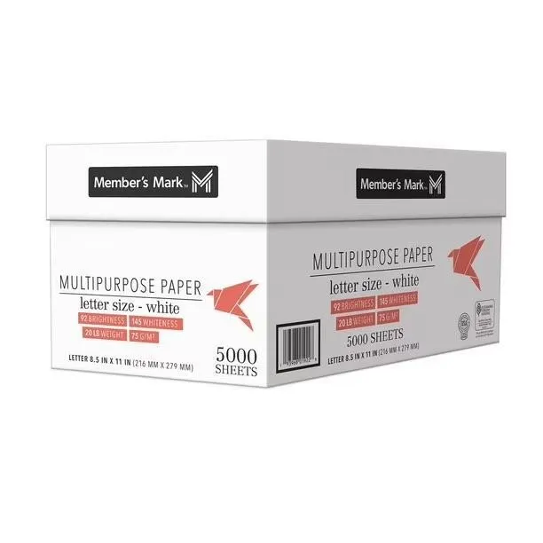 Multipurpose Copy Paper 8.5x11in 10 Reams 5000ct