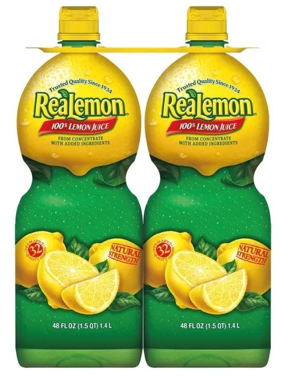 ReaLemon 100 Lemon Juice 48oz 2pk