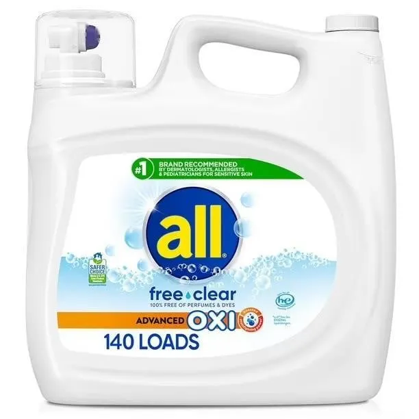 All Free Clear Advanced Oxi Detergent 208oz 140ld